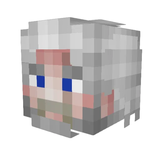 saxe83 Minecraft avatar head, 3D render