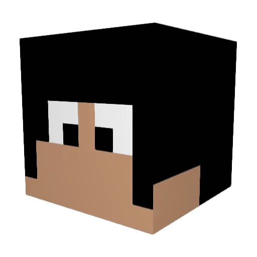 saxy_jack Minecraft avatar head, 3D render