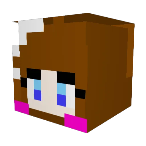 say1350 Minecraft avatar head, 3D render