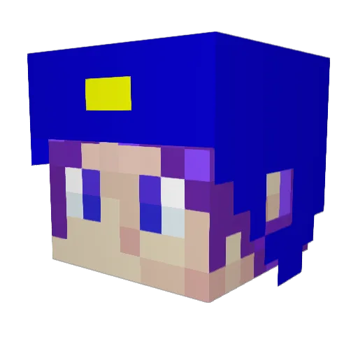 saya245 Minecraft avatar head, 3D render