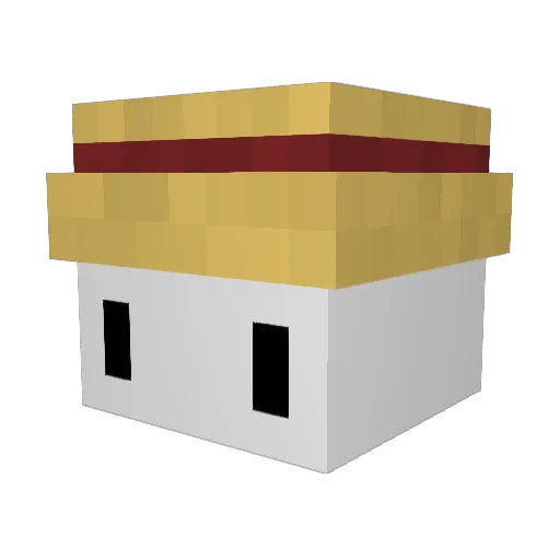 saya78 Minecraft avatar head, 3D render