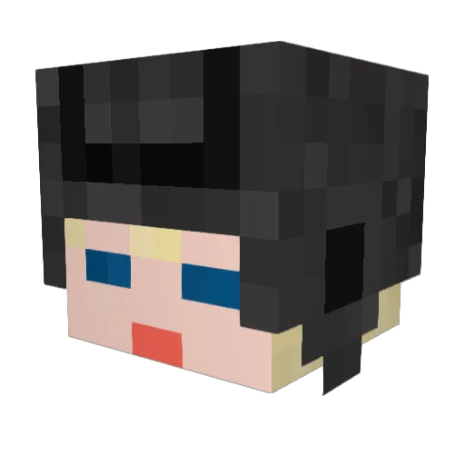 sayamon Minecraft avatar head, 3D render