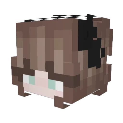 sayanoo Minecraft avatar head, 3D render
