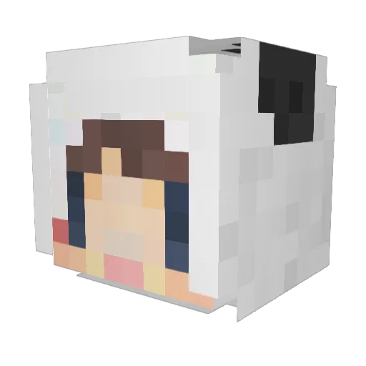 sayapon Minecraft avatar head, 3D render