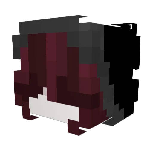 sayauwu Minecraft avatar head, 3D render
