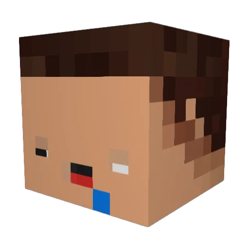 saykii Minecraft avatar head, 3D render
