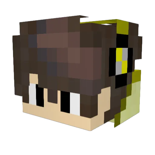 saymonn_ Minecraft avatar head, 3D render