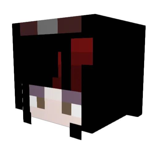 sayoselene Minecraft avatar head, 3D render