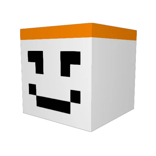 says777 Minecraft avatar head, 3D render