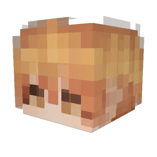 saythe Minecraft avatar head, 3D render