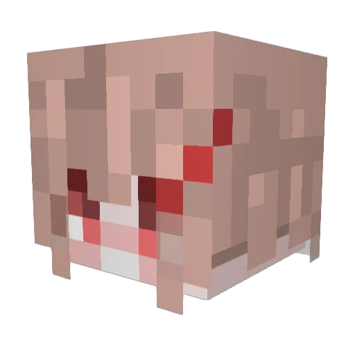 sayudesu Minecraft avatar head, 3D render