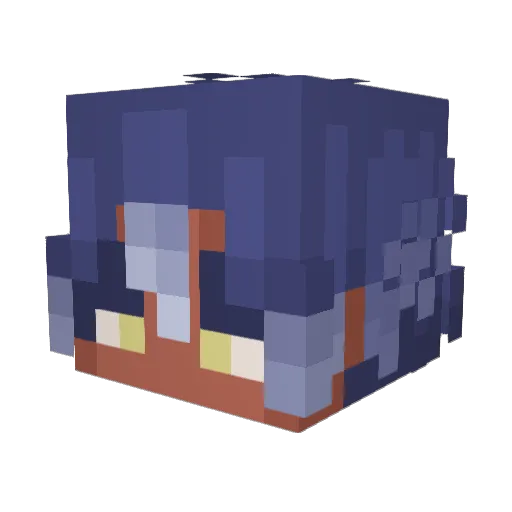 sayvn Minecraft avatar head, 3D render