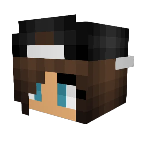 saz132 Minecraft avatar head, 3D render