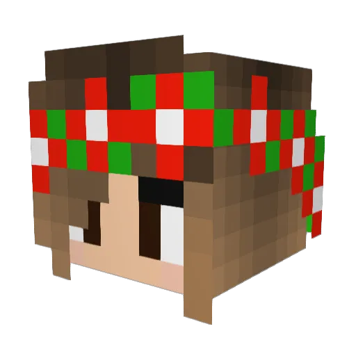sb123321 Minecraft avatar head, 3D render