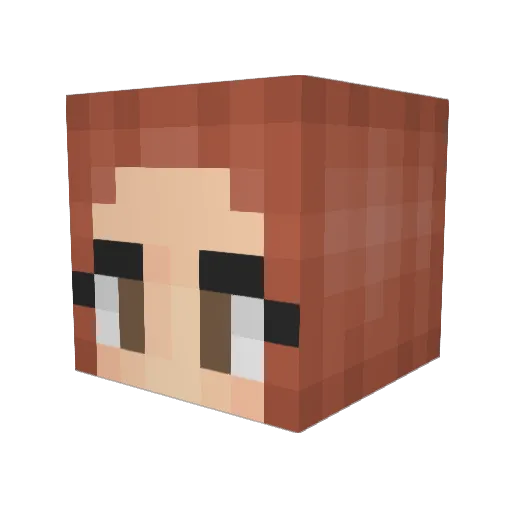 sbBoTony Minecraft avatar head, 3D render