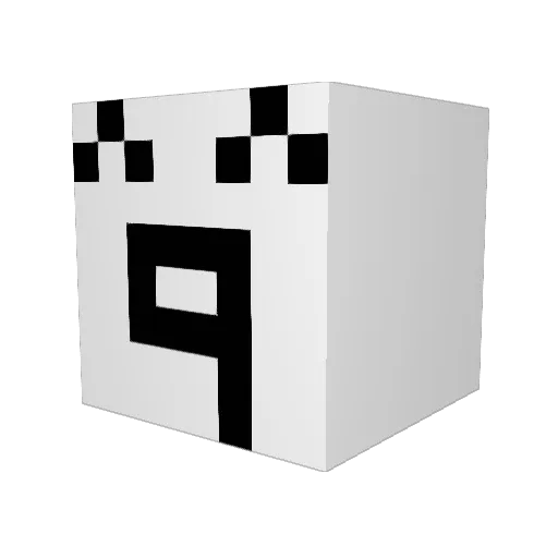 sb_roki Minecraft avatar head, 3D render