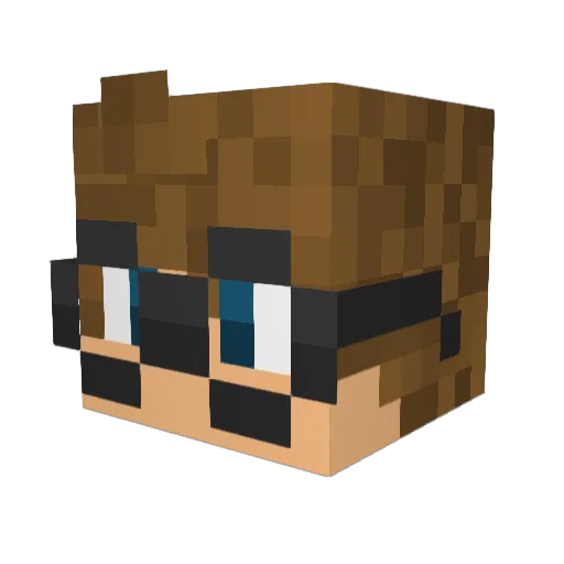 sbabs Minecraft avatar head, 3D render