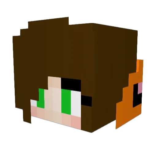 sbahnstation Minecraft avatar head, 3D render