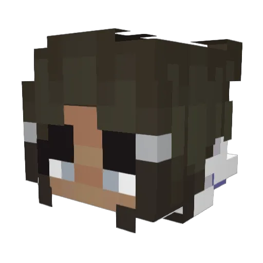 sball2nd Minecraft avatar head, 3D render
