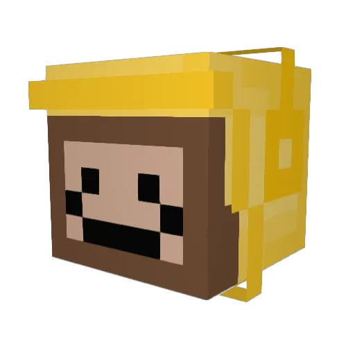 sbdv_ Minecraft avatar head, 3D render
