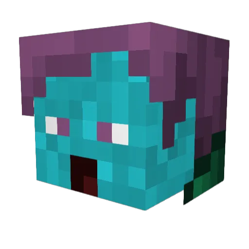 sbebsbsbsbs Minecraft avatar head, 3D render