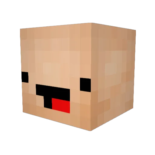 sbeeps Minecraft avatar head, 3D render