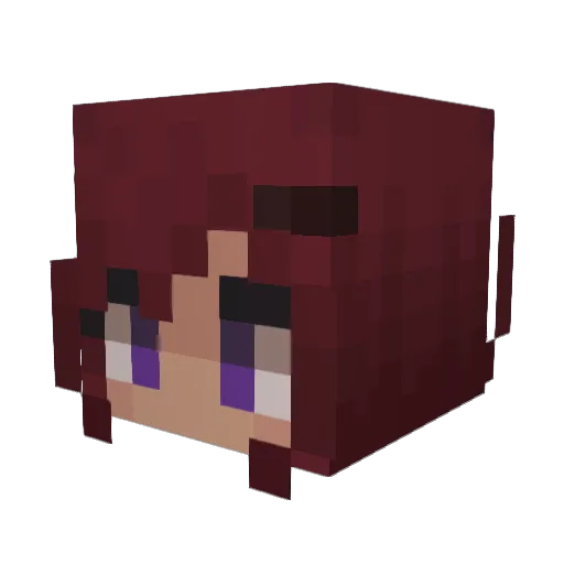 sbibble Minecraft avatar head, 3D render