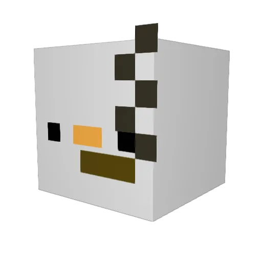 sbkazi Minecraft avatar head, 3D render