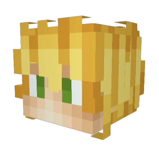 sbobolo Minecraft avatar head, 3D render