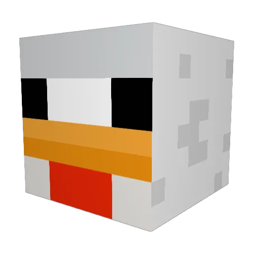 sbones Minecraft avatar head, 3D render