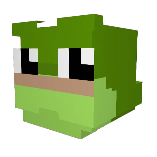 sbonna Minecraft avatar head, 3D render