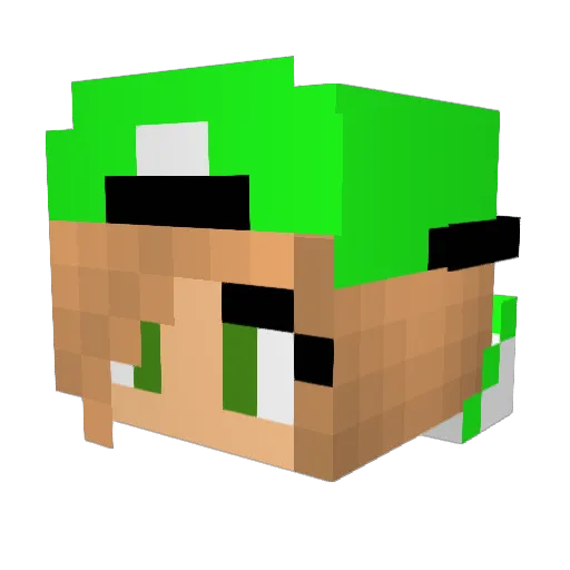 sbooz2 Minecraft avatar head, 3D render