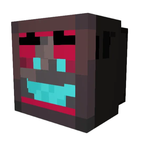 sbrlewhy Minecraft avatar head, 3D render