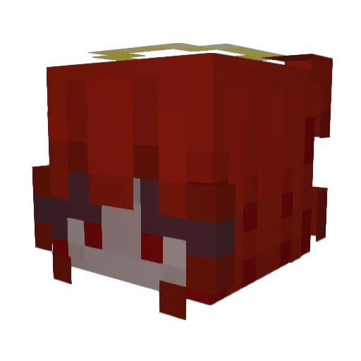 sbzakura Minecraft avatar head, 3D render
