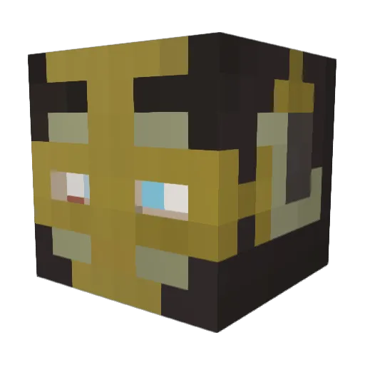 sc00bs Minecraft avatar head, 3D render