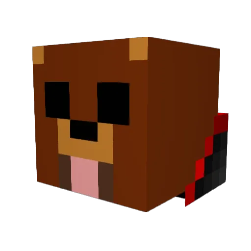 sc4ree Minecraft avatar head, 3D render