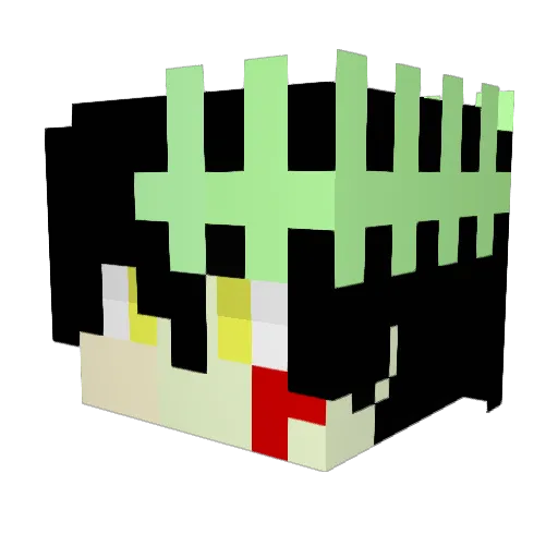 scA991 Minecraft avatar head, 3D render