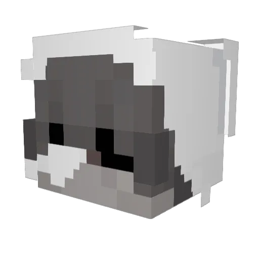 scabt Minecraft avatar head, 3D render
