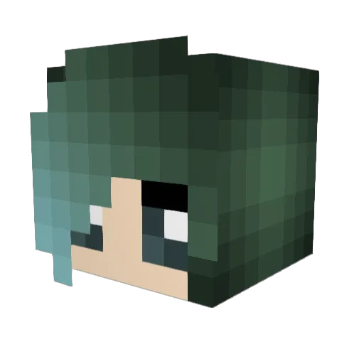scaduush Minecraft avatar head, 3D render
