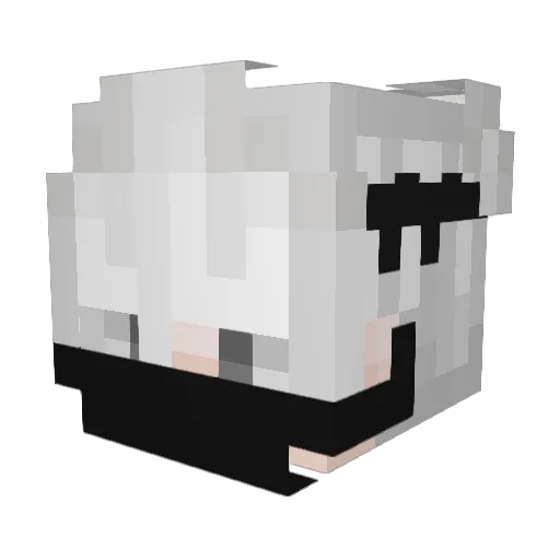 scaleTeQ Minecraft avatar head, 3D render