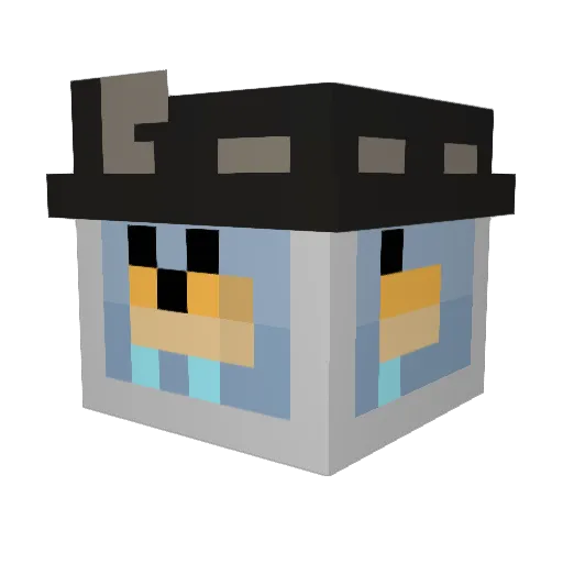 scalybrian Minecraft avatar head, 3D render