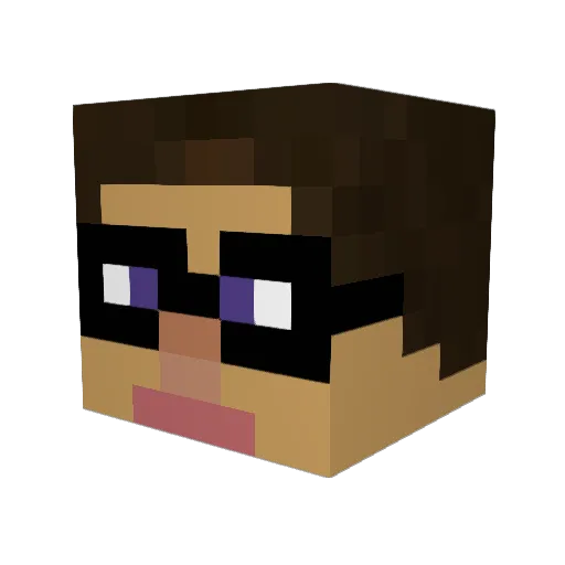 scalymanfish253 Minecraft avatar head, 3D render