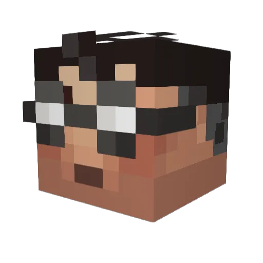 scamper1122 Minecraft avatar head, 3D render
