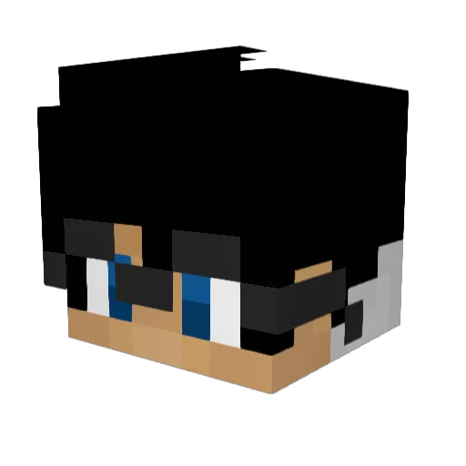 scanoi Minecraft avatar head, 3D render
