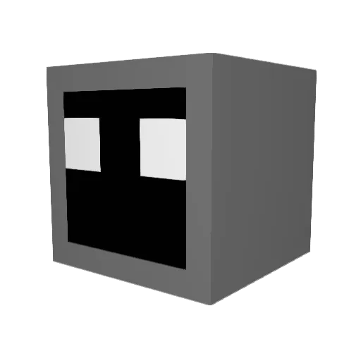 scapulse Minecraft avatar head, 3D render