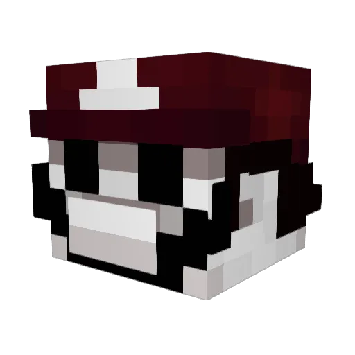 scar432 Minecraft avatar head, 3D render