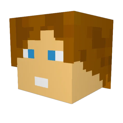 scar44104 Minecraft avatar head, 3D render