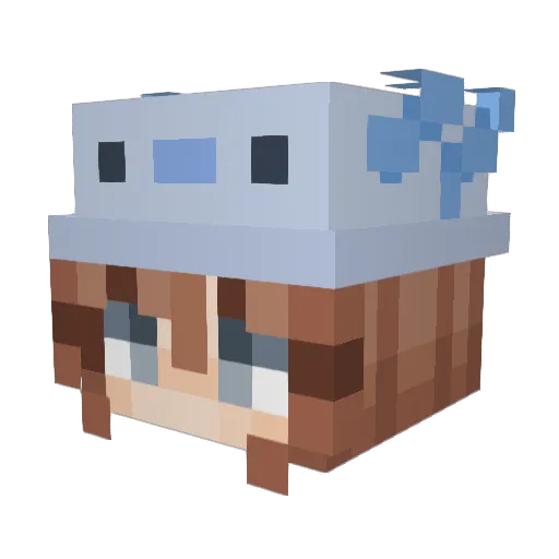 scar_wolf22 Minecraft avatar head, 3D render