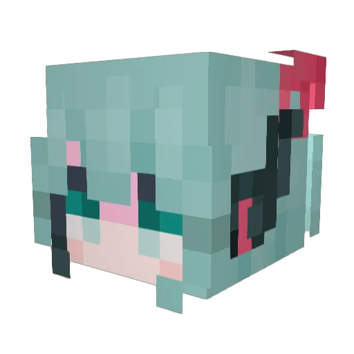 scaratek Minecraft avatar head, 3D render