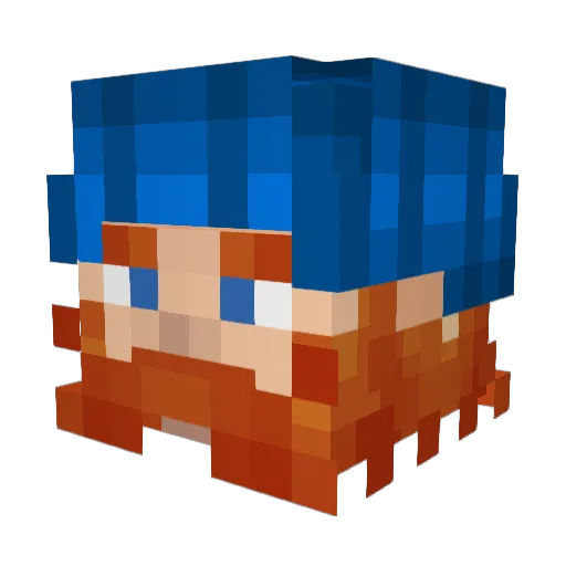 scarboy82 Minecraft avatar head, 3D render